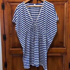 Stripped Beach Cover Up